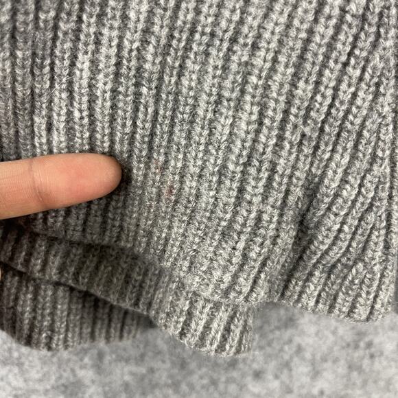 Ann Mashburn Cashmere Sweater Womens Medium Gray Peplum Sleeveless Quiet Luxury - Picture 14 of 14